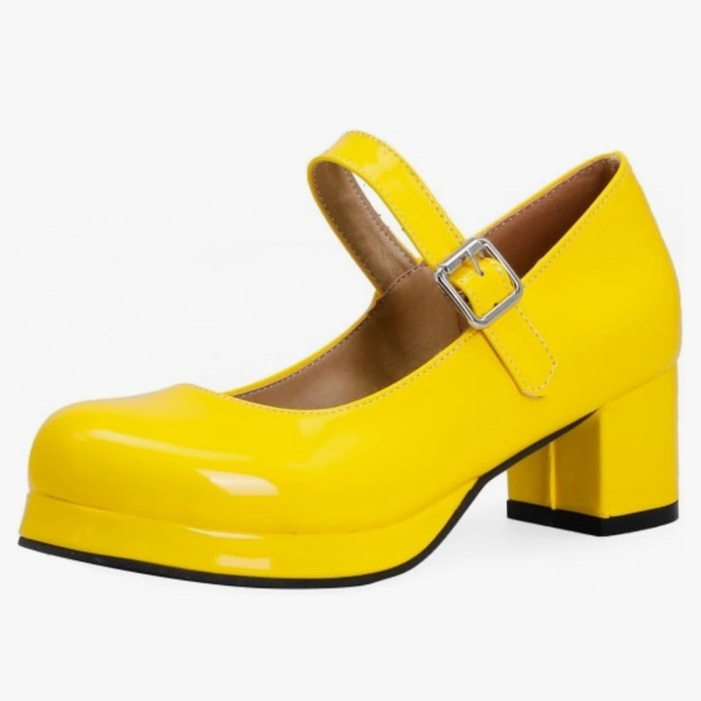 Chunky Heel Mary Jane Playforms